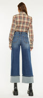 Beanie High Rise Ankle Wide Leg Jeans - Official Kancan USA