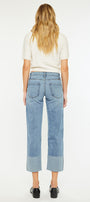 Margret Mid Rise Cropped Wide Leg Jeans - Official Kancan USA