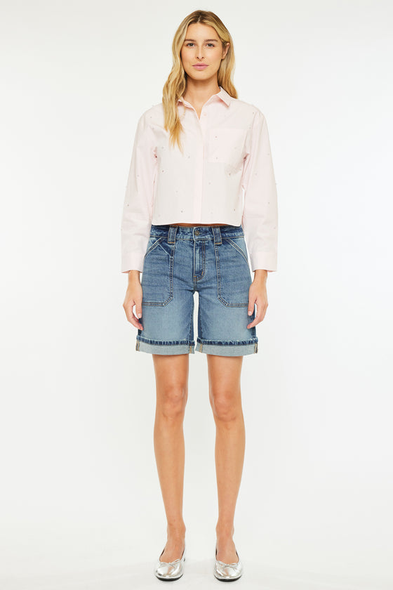 Mariane Mid Rise Bermuda Shorts - Official Kancan USA