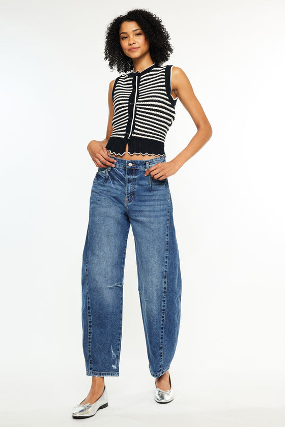 Yolanda Low Slung Horseshoe Jeans - Official Kancan USA