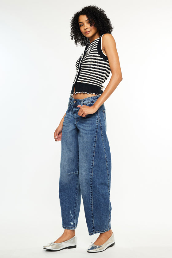 Yolanda Low Slung Horseshoe Jeans - Official Kancan USA