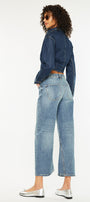 Daliah Mid Rise Loose Barrel Jeans - Official Kancan USA