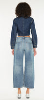 Daliah Mid Rise Loose Barrel Jeans - Official Kancan USA