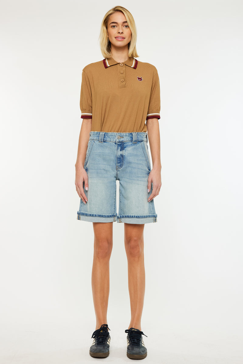 Zana Mid Rise Bermuda Shorts - Official Kancan USA