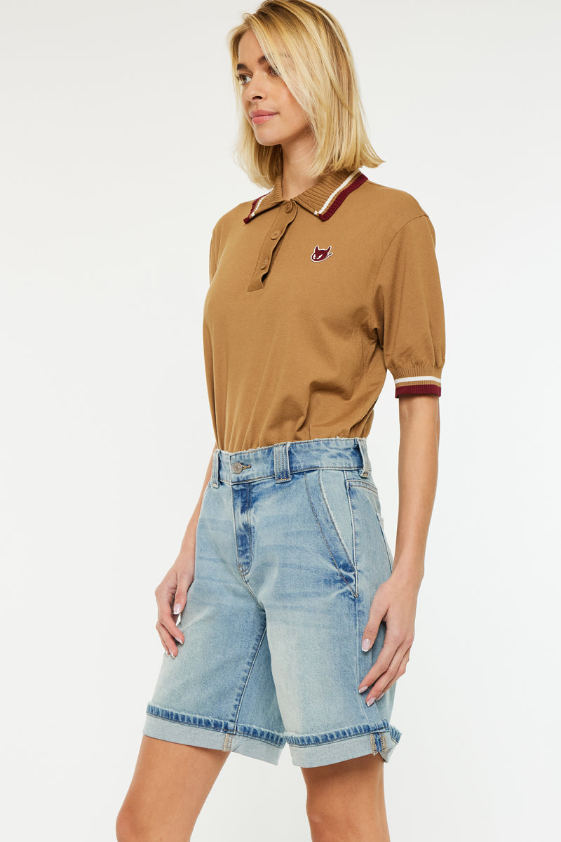 Zana Mid Rise Bermuda Shorts - Official Kancan USA