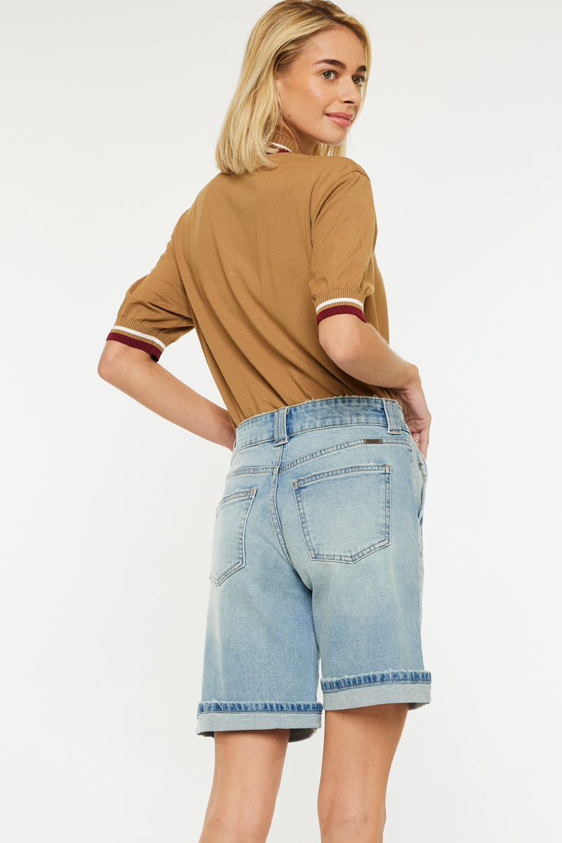Zana Mid Rise Relaxed Bermuda | Official Kancan USA