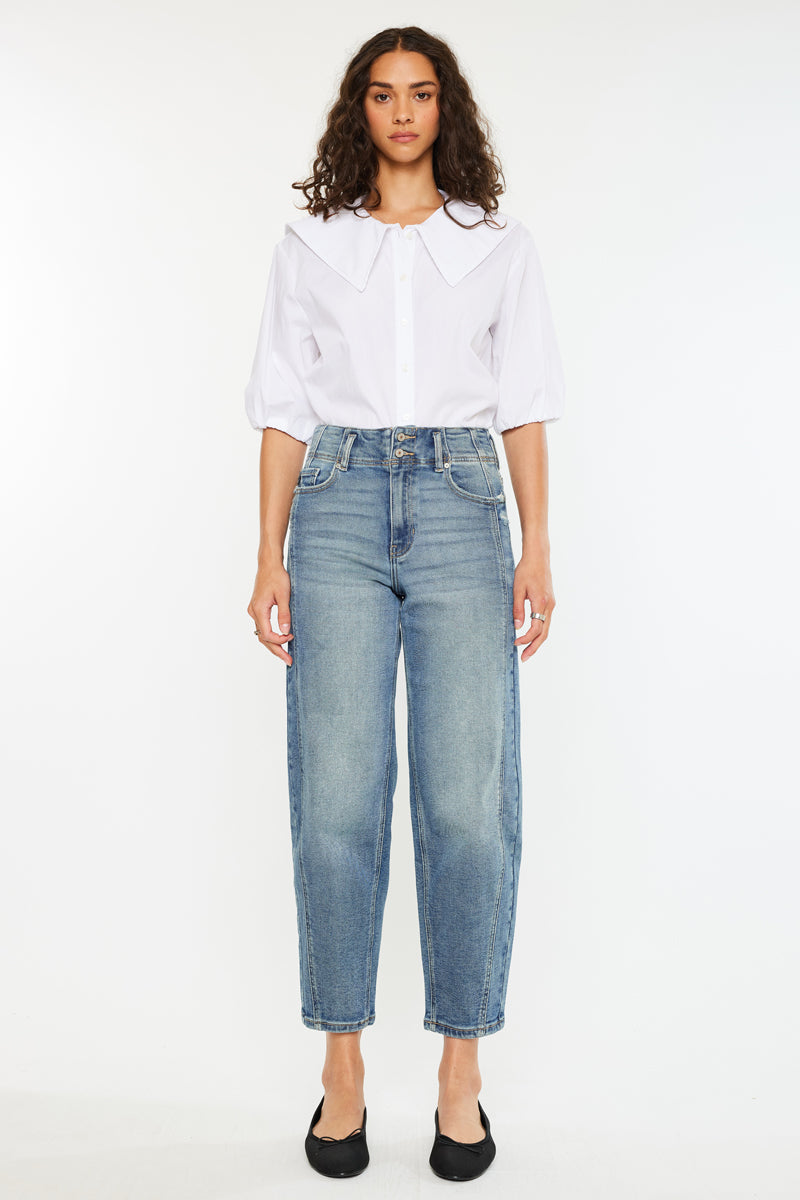 Jane Ultra High Rise Slim Barrel Jeans - Official Kancan USA