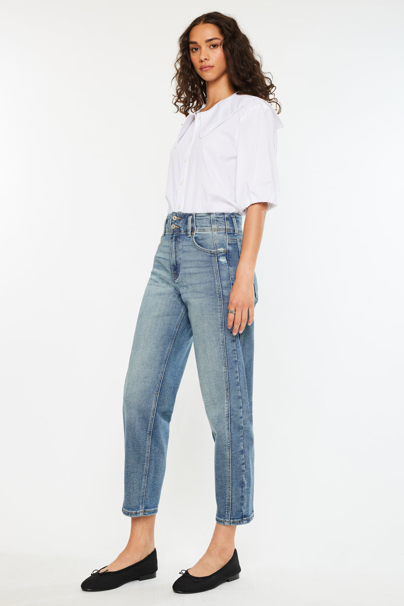 Jane Ultra High Rise Slim Barrel Jeans - Official Kancan USA