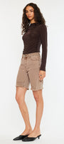 Rosanne High Rise Barrel Fit Shorts - Official Kancan USA