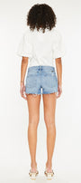 Heather Mid Rise Boy Fit Shorts - Official Kancan USA