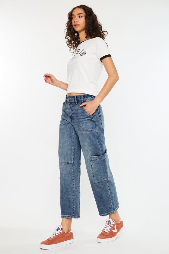 Charly Low Slung Barrel Jeans - Official Kancan USA