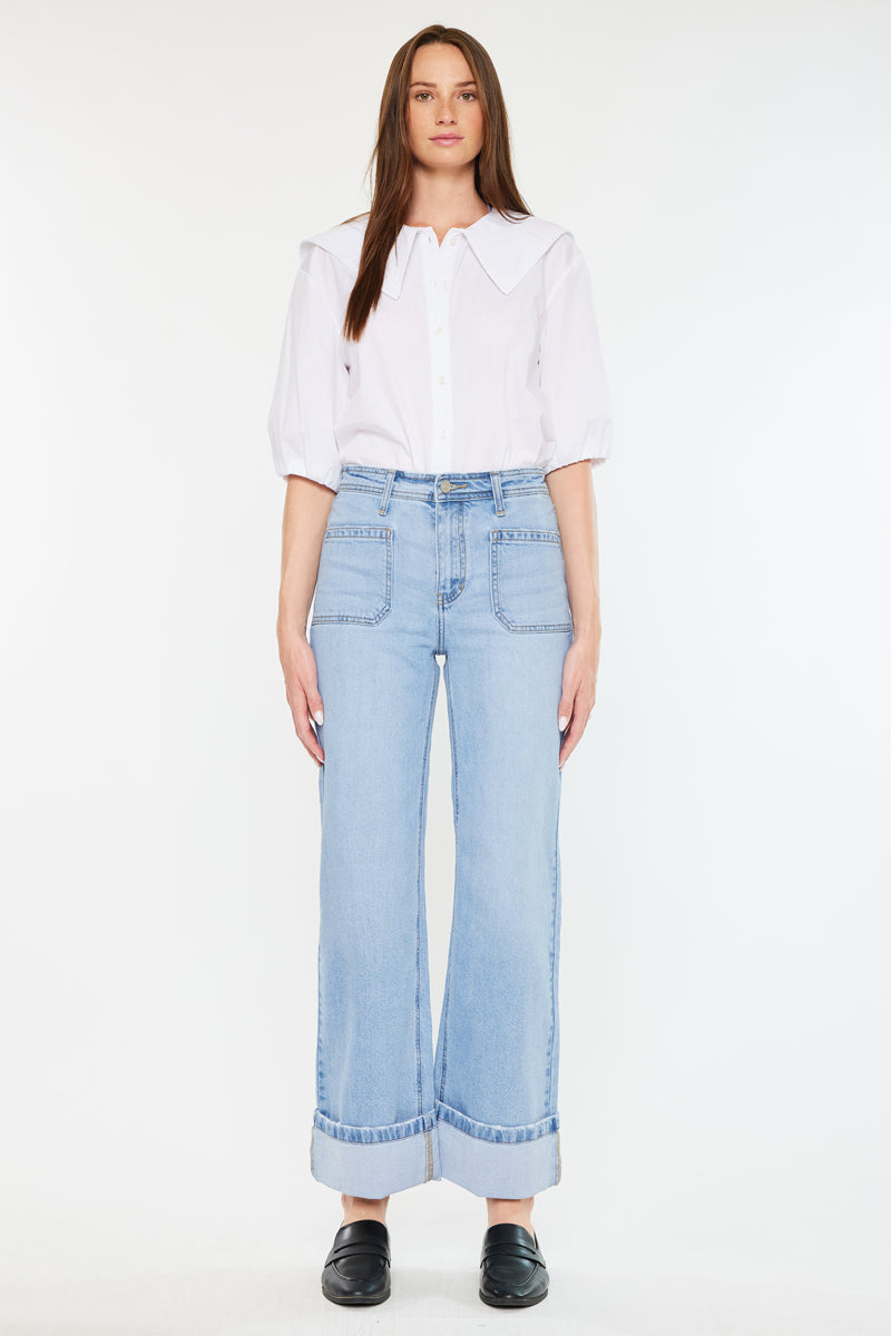 Olsen High Rise Wide Leg Jeans - Official Kancan USA