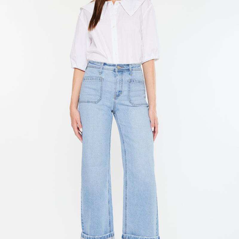 Olsen High Rise Wide Leg Jeans - Official Kancan USA
