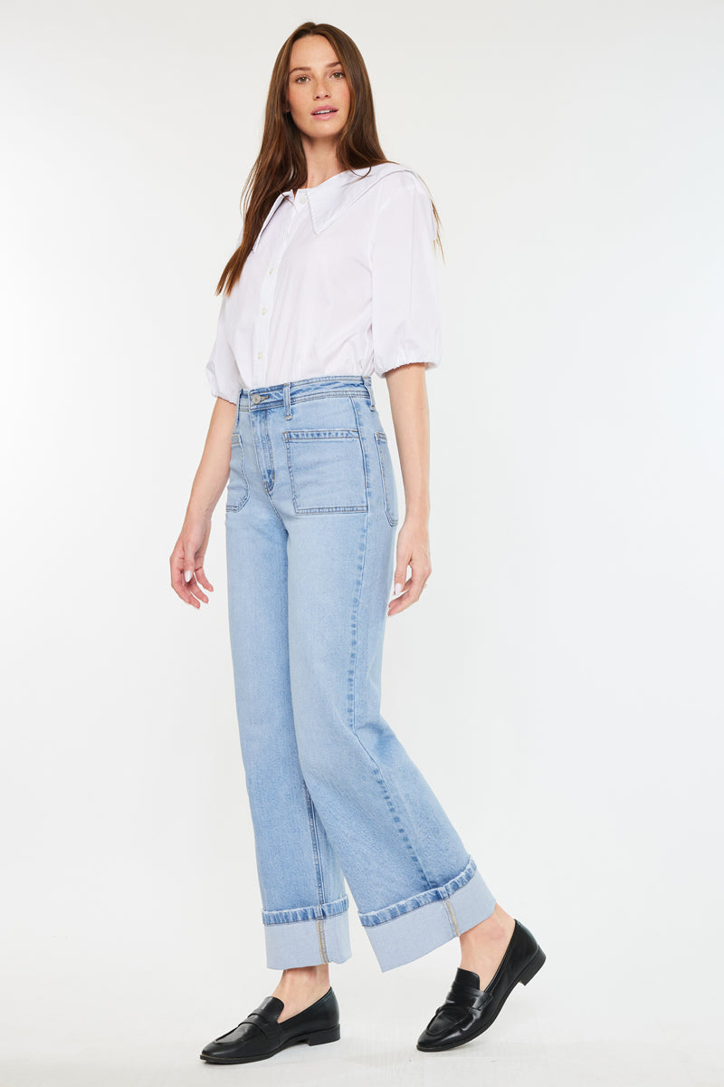 Olsen High Rise Wide Leg Jeans - Official Kancan USA
