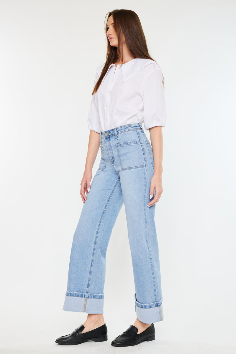 Olsen High Rise Wide Leg Jeans - Official Kancan USA