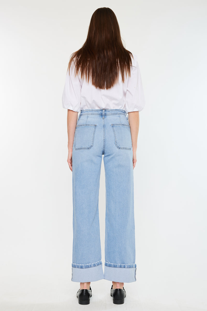 Olsen High Rise Wide Leg Jeans - Official Kancan USA