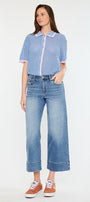 kells High Rise Crop Wide Leg Jeans - Official Kancan USA