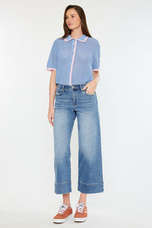  kells High Rise Crop Wide Leg Jeans - Official Kancan USA
