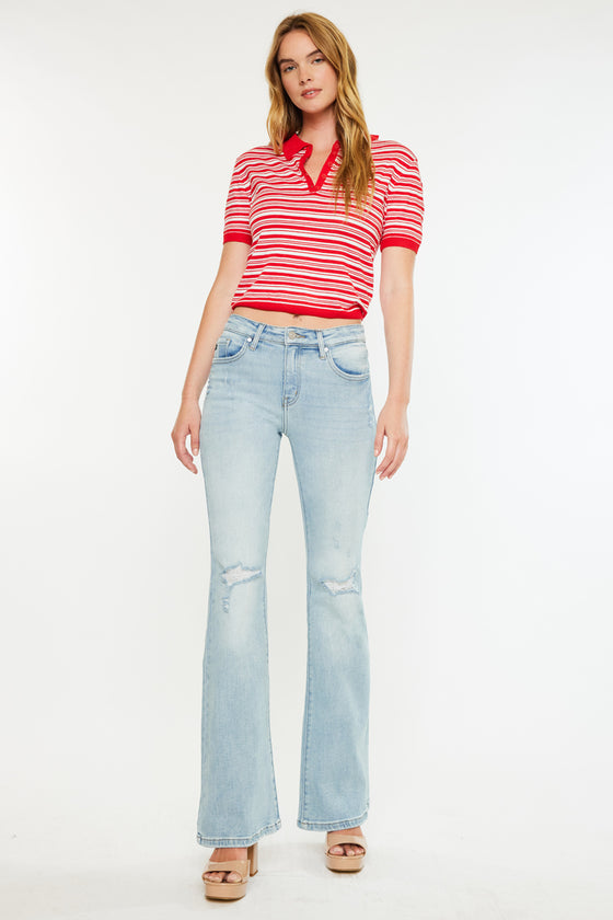 Abigail High Rise Flare Jeans