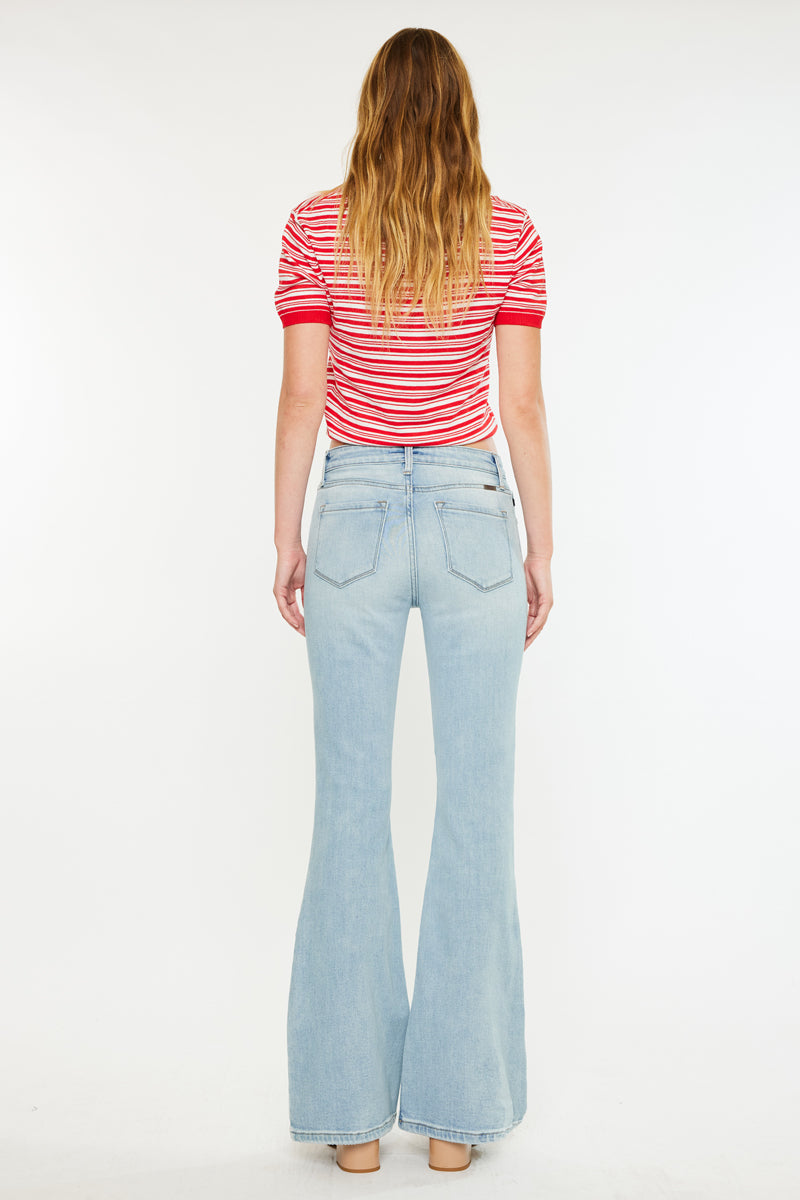 Abigail High Rise Flare Jeans - Official Kancan USA