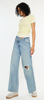 Cynn Low Slung Crossover Wide Jeans - Official Kancan USA