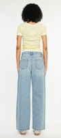 Cynn Low Slung Crossover Wide Jeans - Official Kancan USA