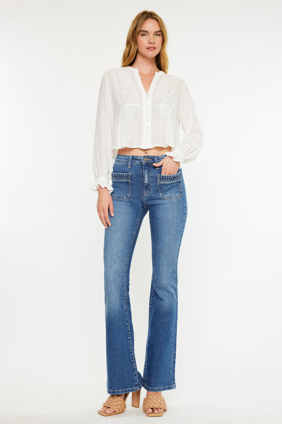Kasey High Rise Flare Jeans - Official Kancan USA