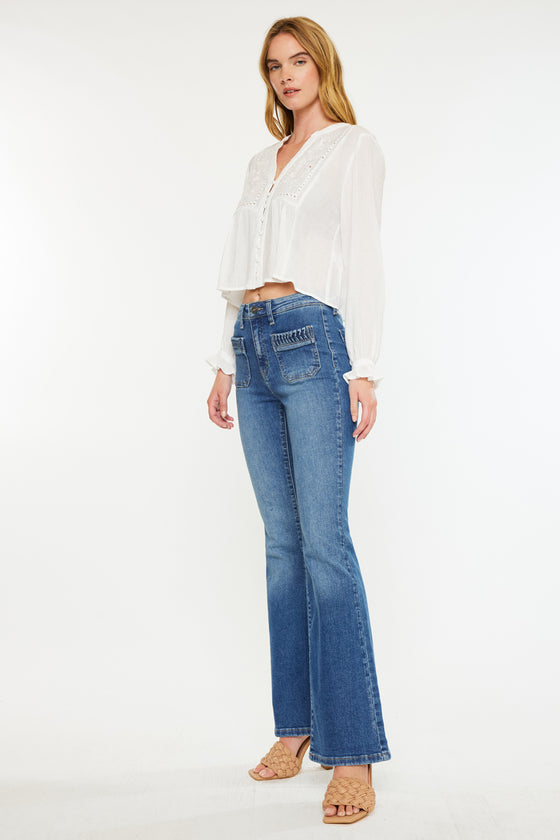 Kasey High Rise Flare Jeans - Official Kancan USA