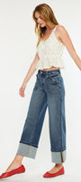 Beck Mid Rise Wide Jeans - Official Kancan USA