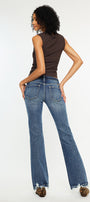 Delcie Mid Rise Bootcut Jeans - Official Kancan USA