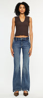 Delcie Mid Rise Bootcut Jeans - Official Kancan USA