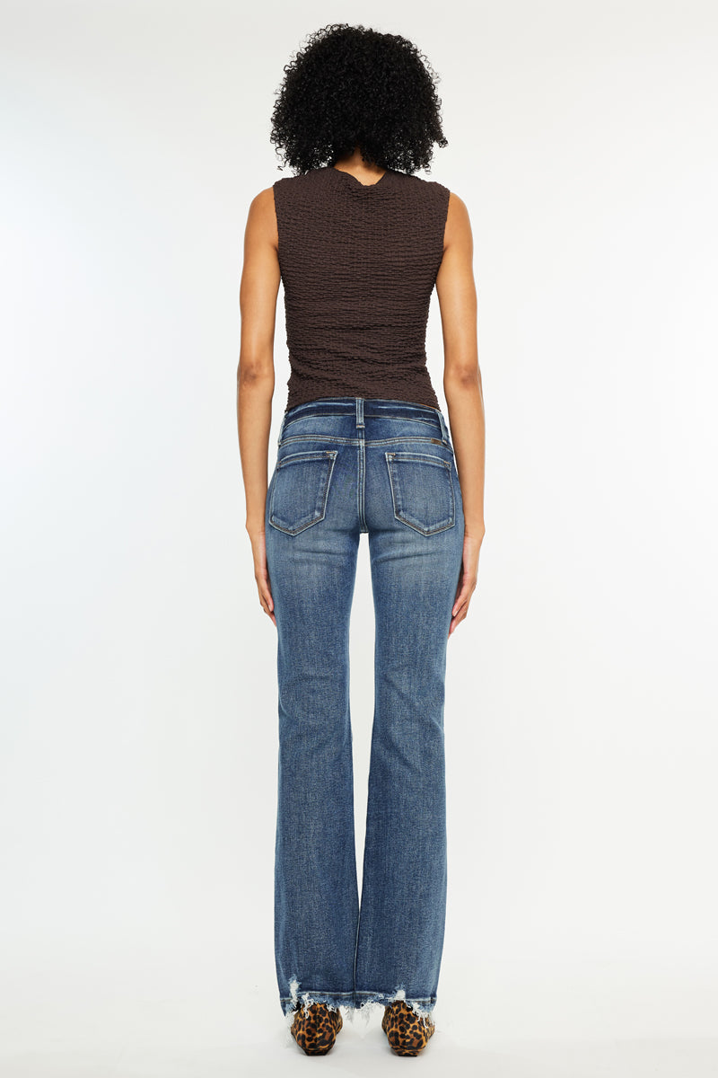 ♡cancan♡ Delcie Mid Rise Bootcut – Kancan USA