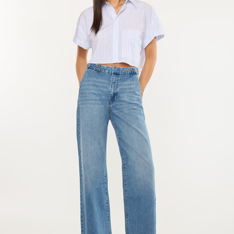 Marnie Ultra High Rise Wide Leg Trousers - Official Kancan USA