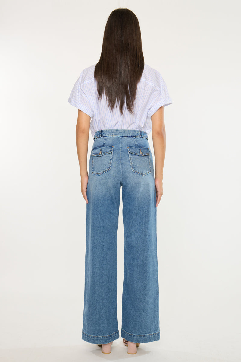 Marnie Ultra High Rise Wide Leg Trousers - Official Kancan USA