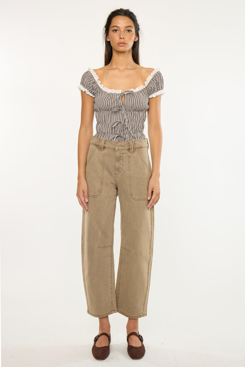Serene Low Slung Barrel Jeans - Official Kancan USA