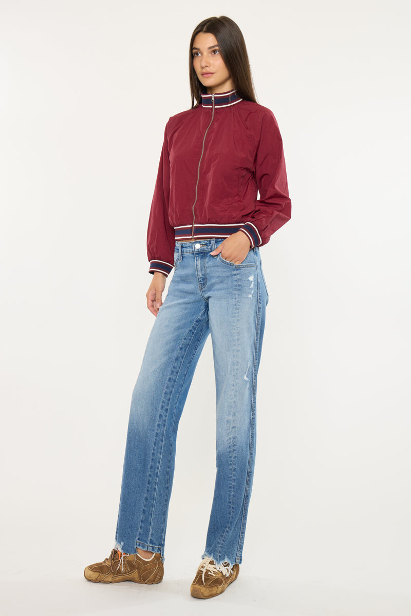 Kells Mid Rise Straight Jeans