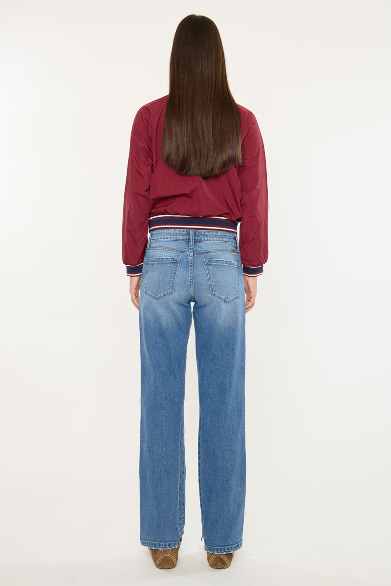 Kells Mid Rise Straight Jeans