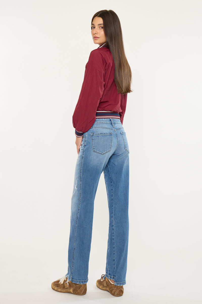 Kells Mid Rise Straight Jeans