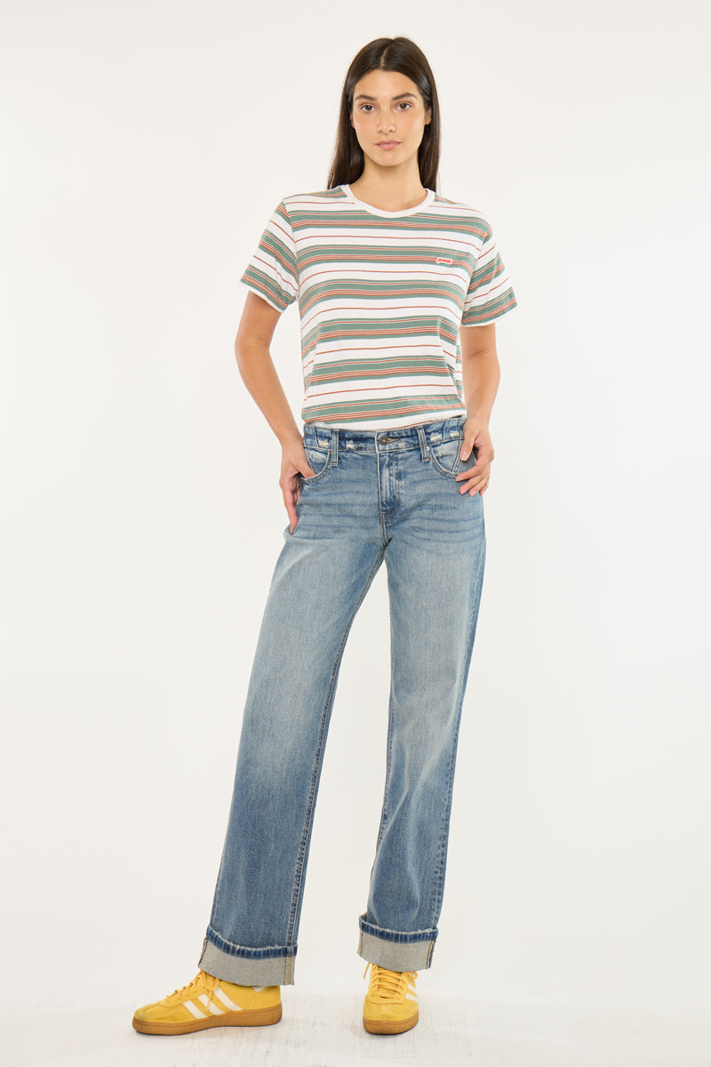 Irine Low Slung Baggy Straight Jeans - Official Kancan USA