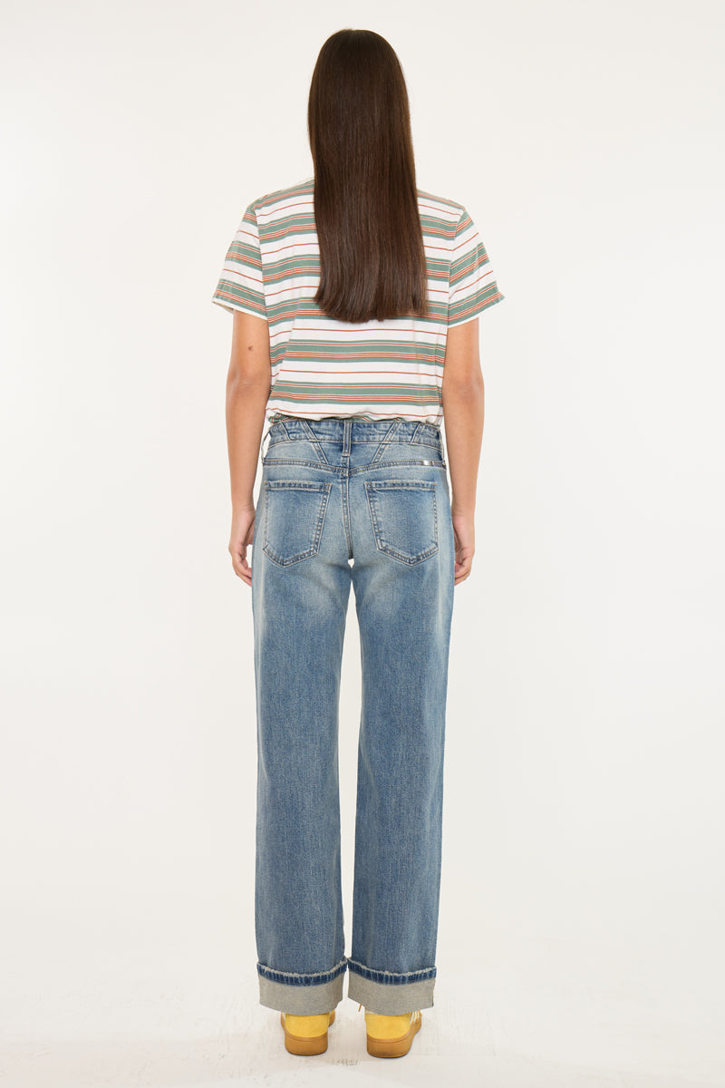 Irine Low Slung Baggy Straight Jeans - Official Kancan USA