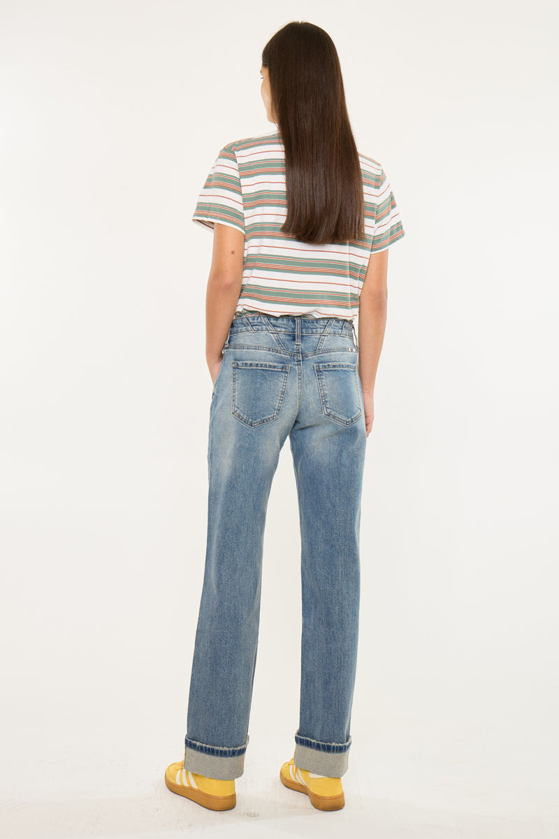 Irine Low Slung Baggy Straight Jeans - Official Kancan USA