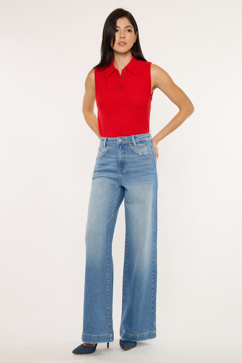 Becca Ultra High Rise Wide Leg Trouser - Official Kancan USA