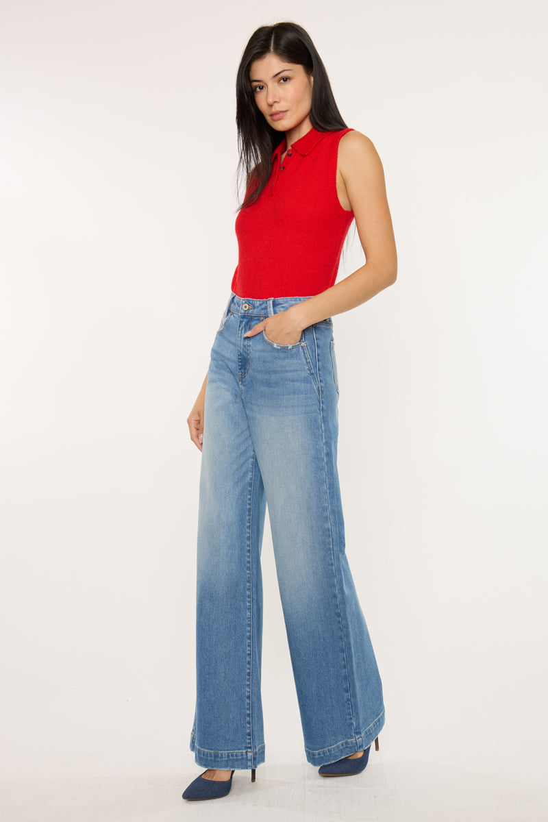 Becca Ultra High Rise Wide Leg Trouser - Official Kancan USA