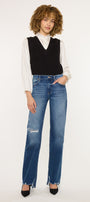 Dayna High Rise Slim Wide Leg Jeans - Official Kancan USA