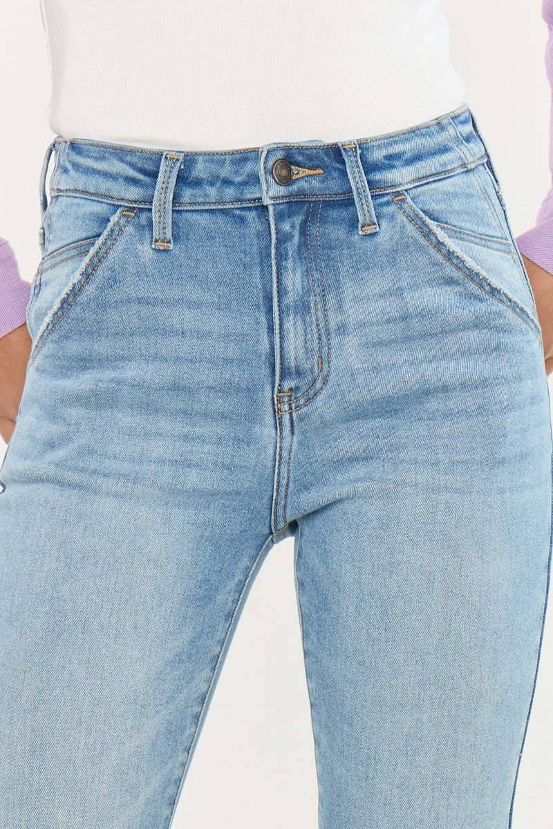 Aimmes High Rise Flare Jeans - Official Kancan USA