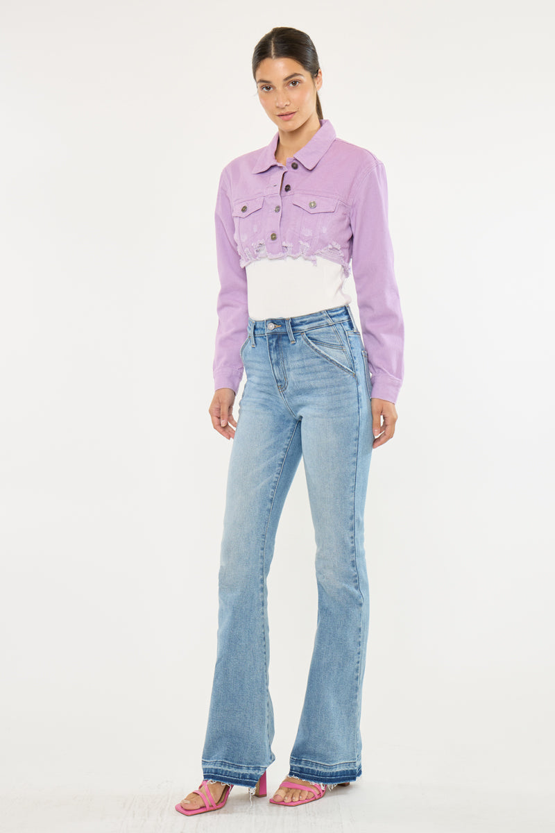 Aimmes High Rise Flare Jeans - Official Kancan USA