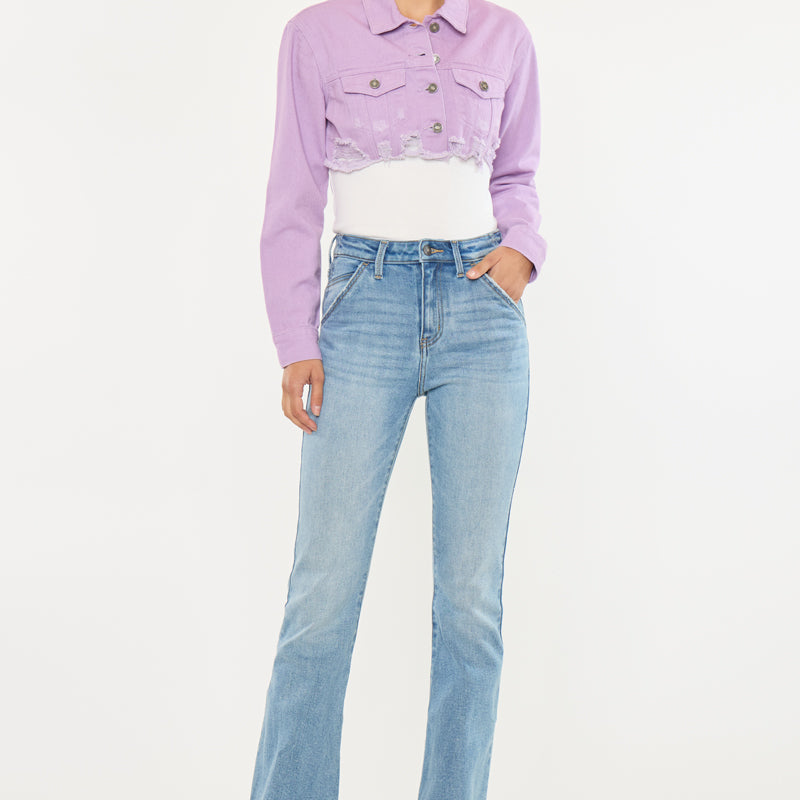 Aimmes High Rise Flare Jeans - Official Kancan USA