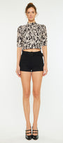 Abby High Rise Belted Shorts - Official Kancan USA
