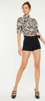 Abby High Rise Belted Shorts - Official Kancan USA