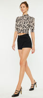 Abby High Rise Belted Shorts - Official Kancan USA